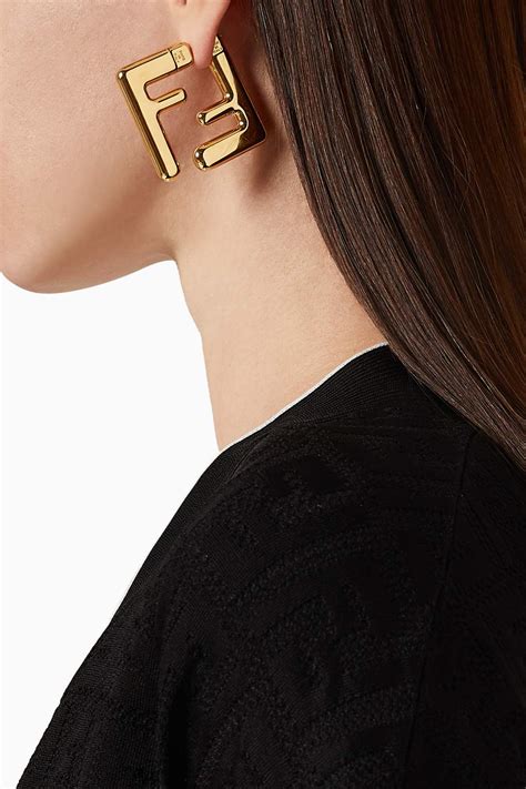 designer earrings fendi|Fendi earrings celebrity.